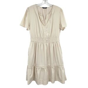 BTFBM Tiered Ruffle Cotton Midi Dress Large Cottagecore